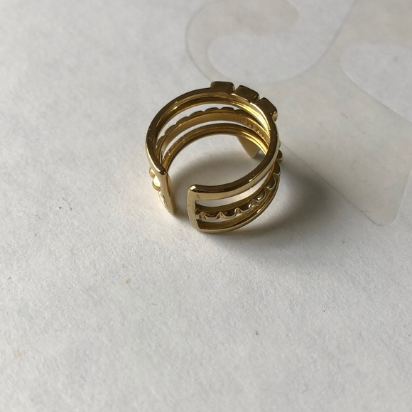 STELLA & DOT GOLD EXOTICA TURQUOISE RING - Picture 3 of 3